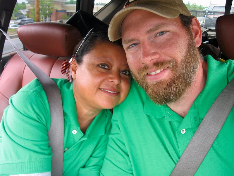 Keith and Lydia Hunt, owners of Hunt's Lawn Service