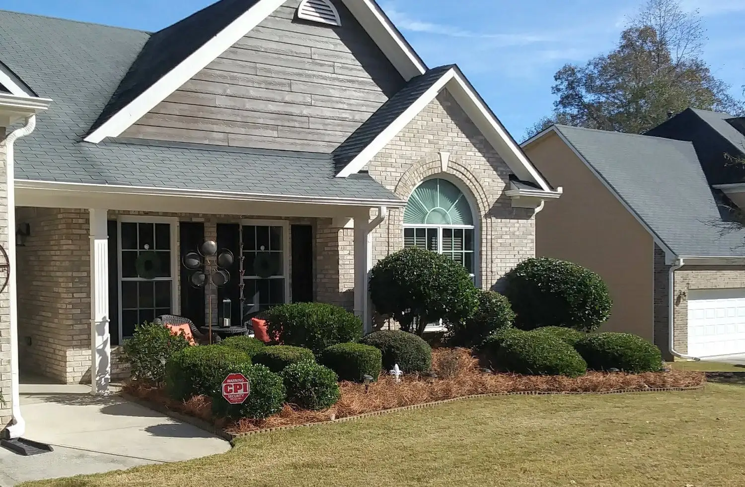 Residential home after lawn service — Gwinnett County
